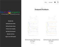 Tablet Screenshot of biostarorganix.com